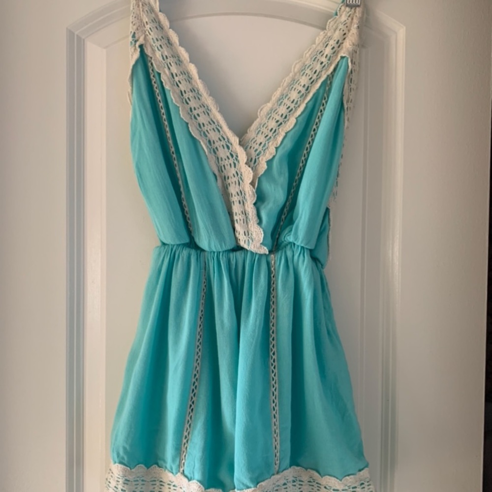 ILLA ILLA teal romper